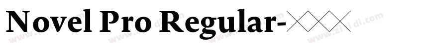 Novel Pro Regular字体转换